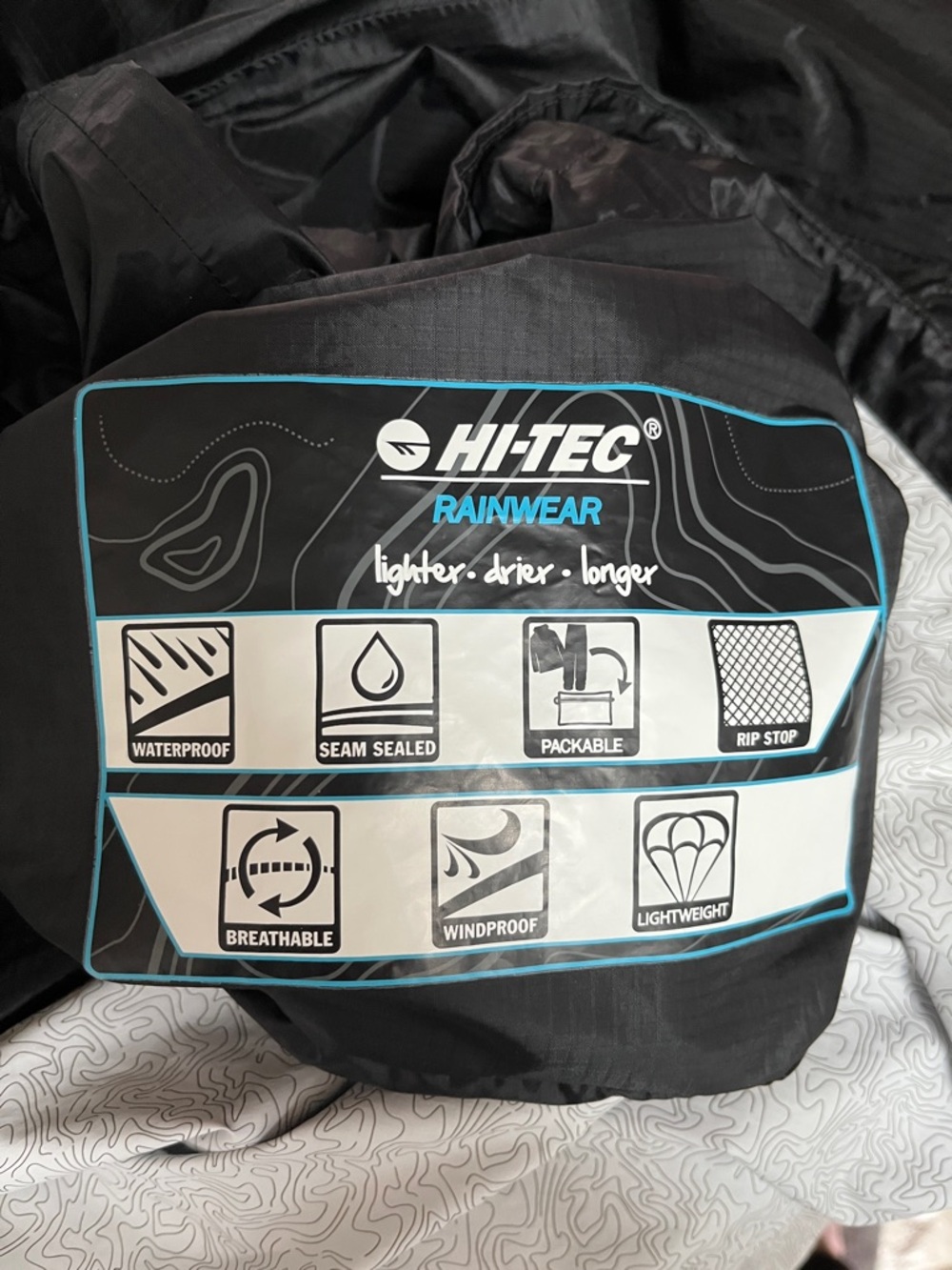 HI-TEC Rainwear Packable Lightweight Waterproof - Picture 14 of 14